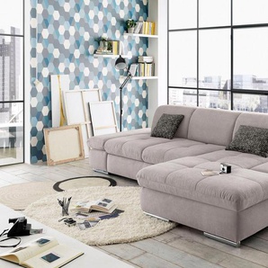 set one by Musterring Ecksofa SO4100 V, mit verstellbaren Kopfteilen, wahlweise mit Funktionen, Cord-Bezug
