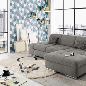 set one by Musterring Ecksofa SO4100 V, mit verstellbaren Kopfteilen, wahlweise mit Funktionen, Cord-Bezug
