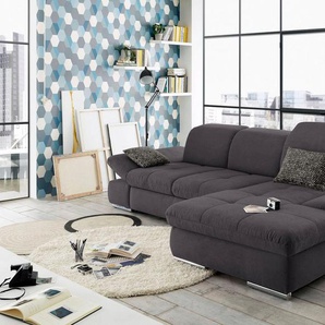 set one by Musterring Ecksofa SO4100 V, mit verstellbaren Kopfteilen, wahlweise mit Funktionen, Cord-Bezug