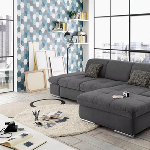 set one by Musterring Ecksofa SO4100 V, mit verstellbaren Kopfteilen, wahlweise mit Funktionen, Cord-Bezug