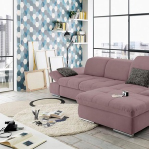 set one by Musterring Ecksofa SO4100 V, mit verstellbaren Kopfteilen, wahlweise mit Funktionen, Cord-Bezug