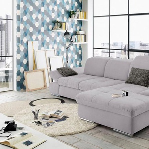 set one by Musterring Ecksofa SO4100 V, mit verstellbaren Kopfteilen, wahlweise mit Funktionen, Cord-Bezug