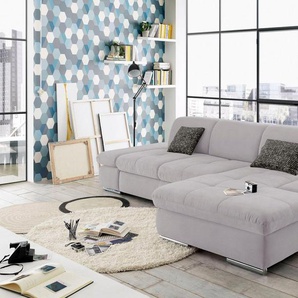 set one by Musterring Ecksofa SO4100 V, mit verstellbaren Kopfteilen, wahlweise mit Funktionen, Cord-Bezug