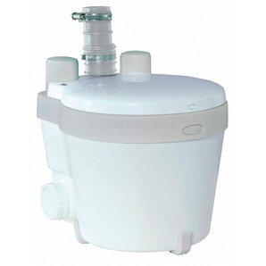 SETMA Hebeanlage Watersan 10 Pumpen speziell für die Brauchwasserentsorgung von Duschen weiß WC-Elemente