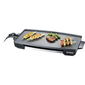 Severin - kg 2397 Elektro Tischgrill mit manueller Temperatureinstellung Edelstahl (gebürstet), Schwa