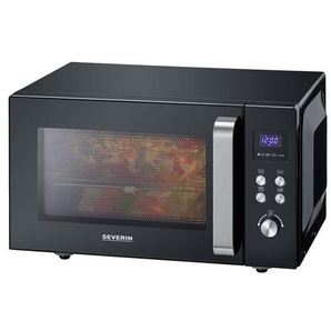 SEVERIN MW 7763 - microwave oven with grill - freestanding - blackstainless steel