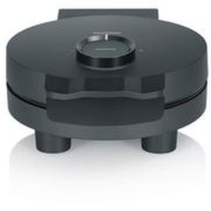 Severin Waffeleisen, Schwarz, Metall, Kunststoff, 24.8x10x19.4 cm, Küchengeräte, Waffeleisen