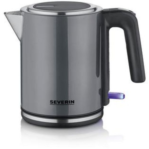 Severin Wasserkocher, Anthrazit, Metall, 1 L, 14x19.8x22.5 cm, automatische Abschaltung, weit aufklappbarer Deckel, herausnehmbarer Filter,