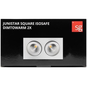 SG Armaturen Junistar square isosafe dimtowarm white 2x7w