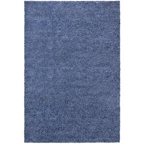 Shaggy, Blau, Textil, Uni, rechteckig, 120x170 cm, Teppiche & Böden, Teppiche, Hochflorteppiche & Shaggys