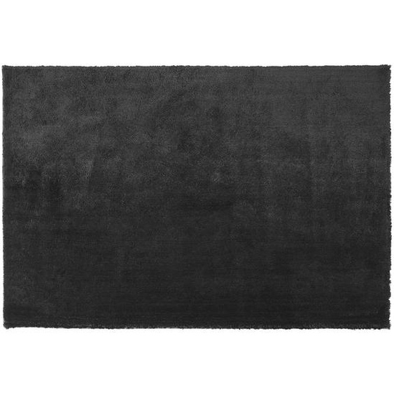 Shaggy Teppich Schwarz Polyester Baumwolle 200 x 300 cm Hochflor Getuftet Rechteckig