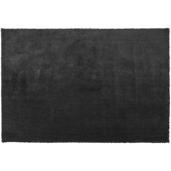 Shaggy Teppich Schwarz Polyester Baumwolle 200 x 300 cm Hochflor Getuftet Rechteckig