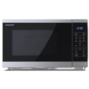 Sharp Classic series YC-MS252AE-S - microwave oven - freestanding - black  silver