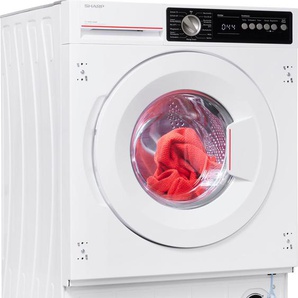 B (A bis G) SHARP Einbauwaschmaschine Waschmaschinen weiß Einbauwaschmaschinen