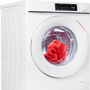 A (A bis G) SHARP Waschmaschine ES-NFW914CWA-DE Waschmaschinen weiß Frontlader