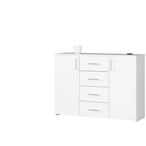Sideboard 110 cm breit Kiara ¦ weiß ¦ Maße (cm): B: 110 H: 80