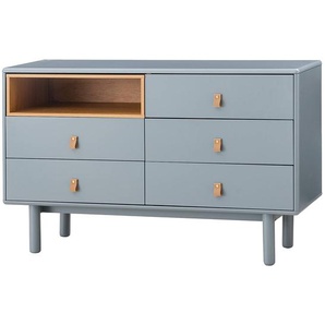 Sideboard 120 cm 120 x 75 x 40cm Grau/Blaugrau