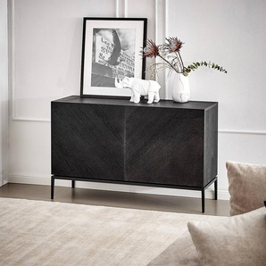 Sideboard 120 cm 120 x 75 x 40cm Schwarz