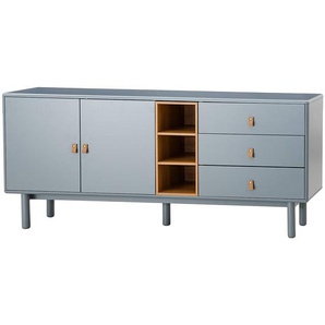 Sideboard 180 cm 180 x 75 x 40cm Grau/Blaugrau
