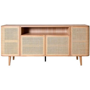 Sideboard 180 cm 180 x 80 x 40cm Braun/Beige/Beige