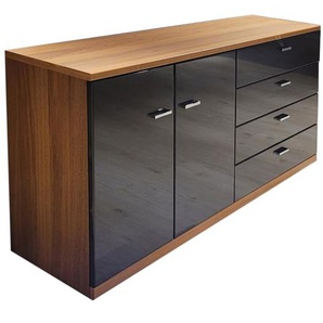 Sideboard Alicante 1017, Nussbaum Nachbildung/graphit