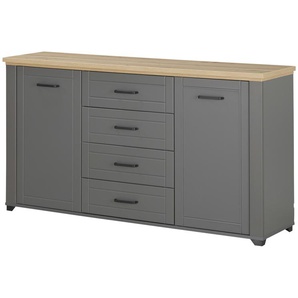 Sideboard  Assenza ¦ grau ¦ Maße (cm): B: 161 H: 85,5 T: 41.0