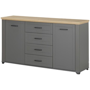 Sideboard  Assenza ¦ grau ¦ Maße (cm): B: 161 H: 85,5 T: 41