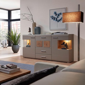 Sideboard 170 x 94 x 42cm Grau/Taupe