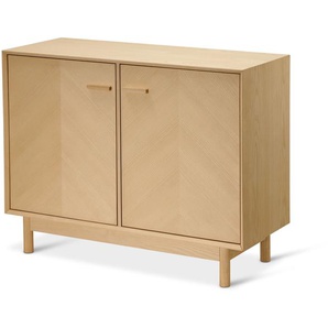 Sideboard aus Eschenholz mit dekorativen Türfronten