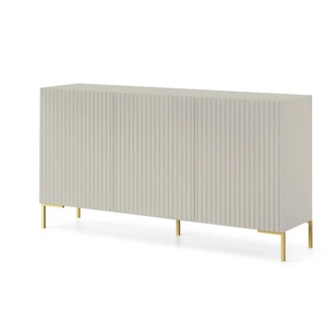 Sideboard  Lammelo ¦ beige ¦ Maße (cm): B: 140 H: 75 T: 38.0