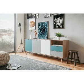 Sideboard II 180 x 71 x 40cm Braun/Multicolor
