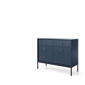 Sideboard  Molly ¦ blau ¦ Maße (cm): B: 103,5 H: 83,2