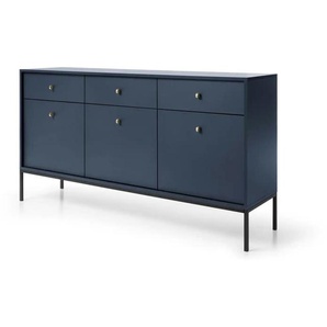 Sideboard  Molly ¦ blau ¦ Maße (cm): B: 153,4 H: 83,2