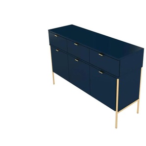 Sideboard - blau - Materialmix - 120 cm - 78 cm | Möbel Kraft