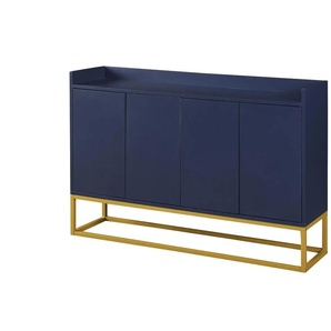 Sideboard - blau - Materialmix - 120 cm - 80 cm | Möbel Kraft