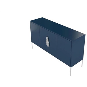 Sideboard - blau - Materialmix - 138 cm - 79 cm | Möbel Kraft