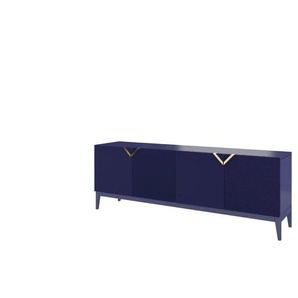 Sideboard - blau - Materialmix - 201,5 cm - 70 cm | Möbel Kraft