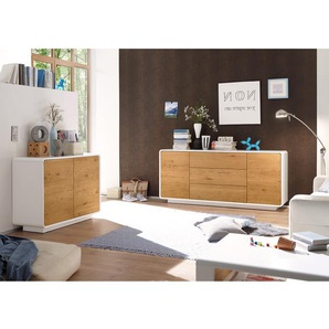 Sideboard 170 x 76 x 40cm Braun/Weiß