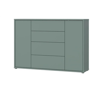 Sideboard  Bolognano ¦ grün ¦ Maße (cm): B: 144,2 H: 99,1 T: 34.9