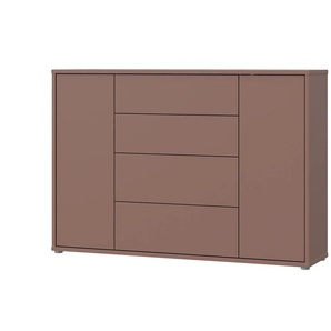 Sideboard  Bolognano ¦ rot ¦ Maße (cm): B: 144,2 H: 99,1 T: 34.9
