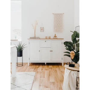 Sideboard III 120 x 90 x 40cm Weiß