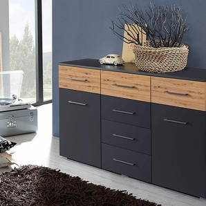 Sideboard Boston Extra 140 x 81 x 42cm Grau