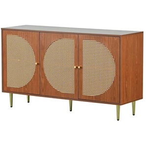 Sideboard - braun - Materialmix - 129,8 cm - 76 cm | Möbel Kraft