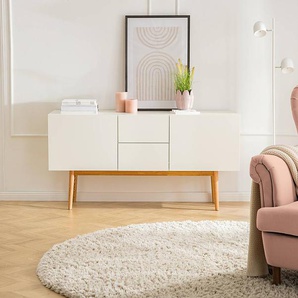 Sideboard - Breite 150 cm 150 x 72 x 40cm Weiß/Weiß