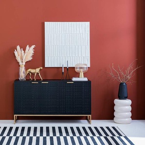 Sideboard Bursa 145 x 80 x 40cm Schwarz/Schwarz