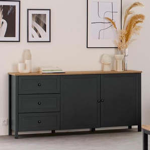 Sideboard »Clara« - schwarz - Holz -