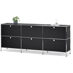 Sideboard »CN3« mit 6 Klappen, schwarz