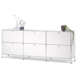 Sideboard »CN3« mit 6 Klappen, weiß