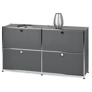 Sideboard »CN3« mit vier Klappen, grau