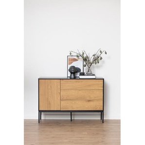 Sideboard II 120 x 82 x 40cm Schwarz/Braun